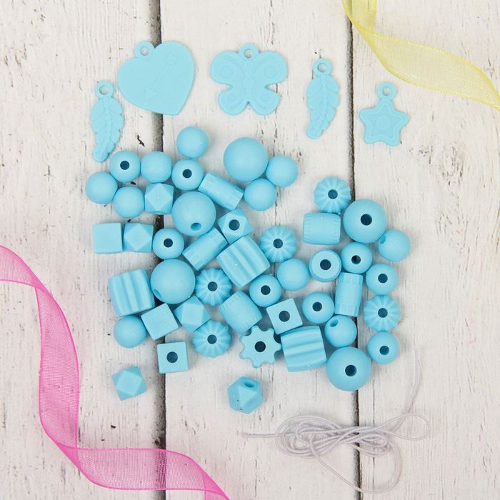 Набор для плетения «Модные штучки», цвет голубой