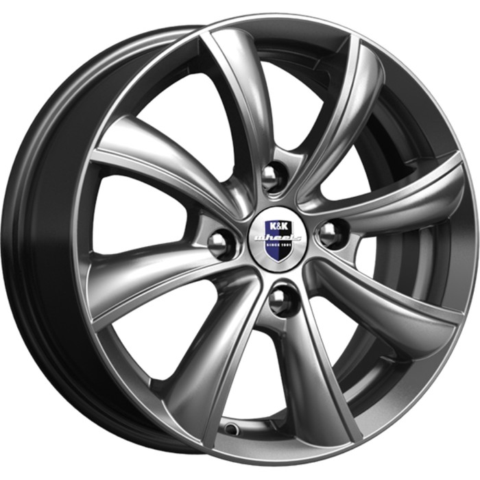 Диск КиК Бриз (КС611) 6,0x15 4x100 ET48 d54,1 дарк платинум (Арт.r72870) Оригинал