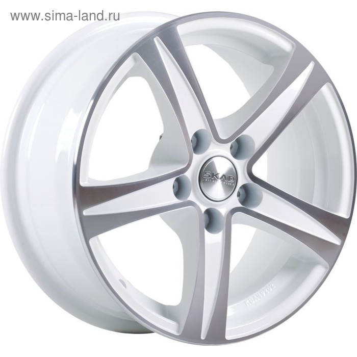 фото Диск литой skad sakura 6.5x15 5x112 et35 d66.6 алмаз-белый