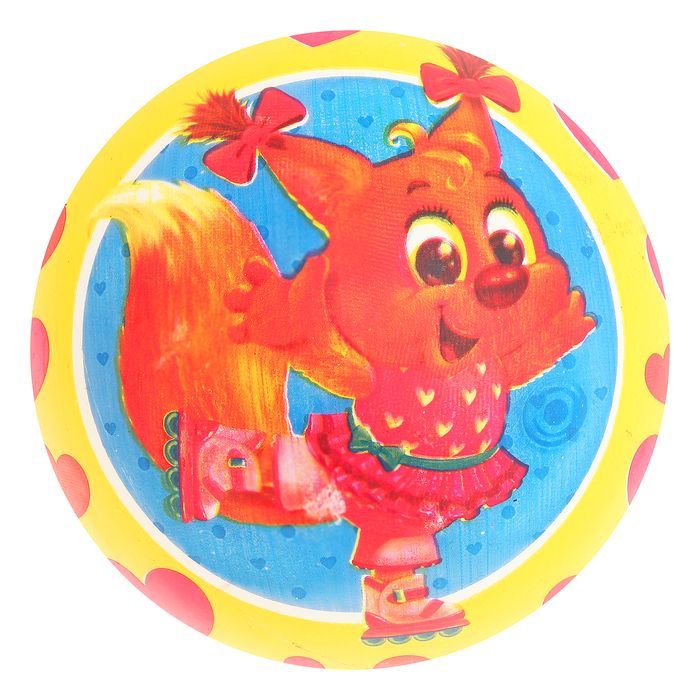 Мяч детский "Белка" 22 см, 60 гр