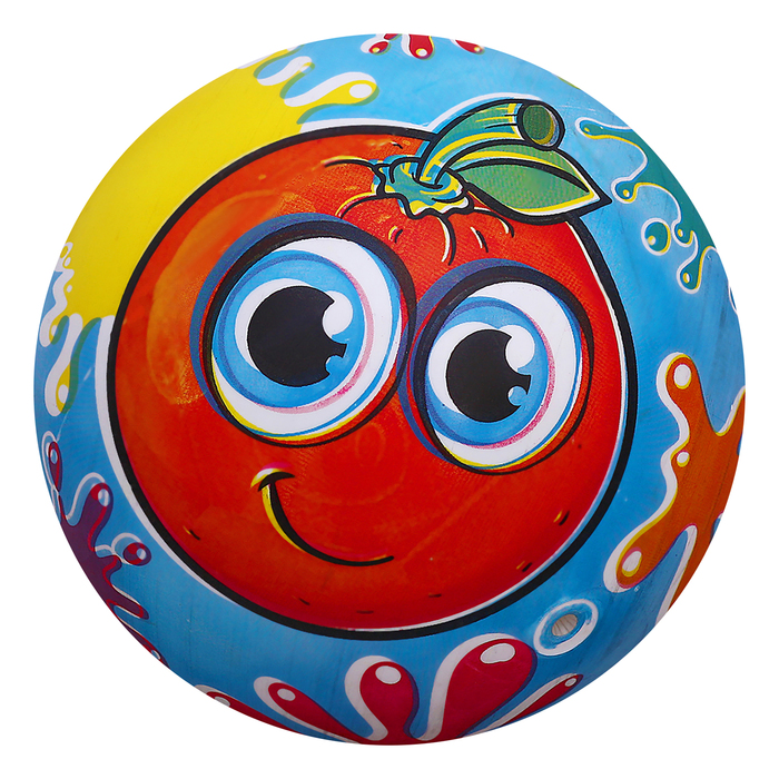 Мяч детский "Апельсин" 22 см, 60 гр