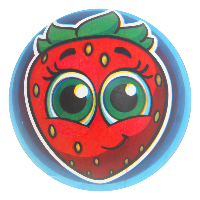 Мяч детский "Клубничка" 22 см, 60 гр