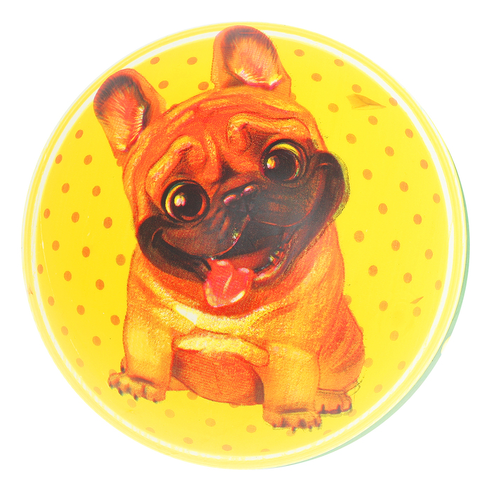 Мяч детский "Мопс" 22 см, 60 гр