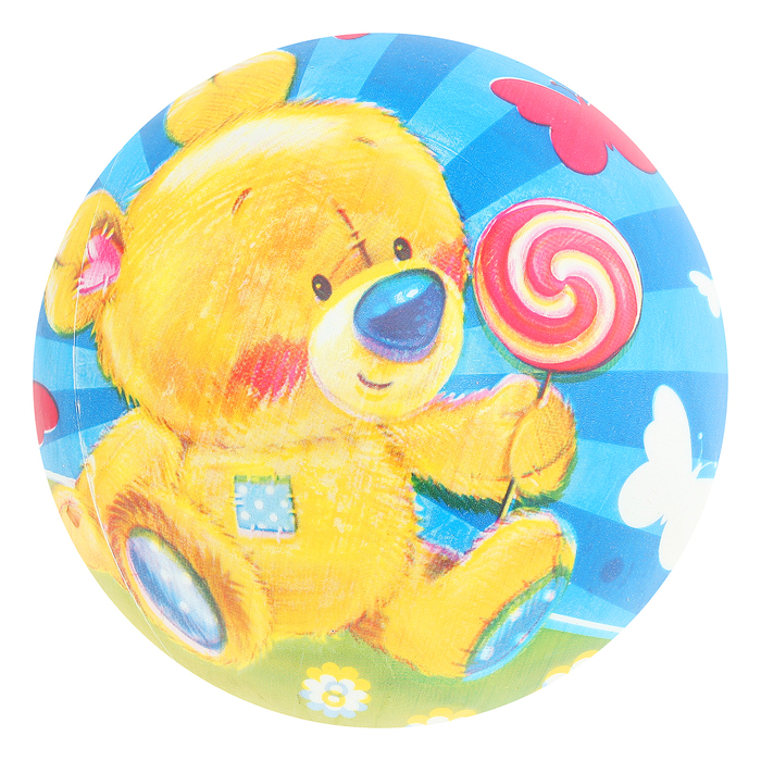 Мяч детский "Мишка" 22 см, 60 гр