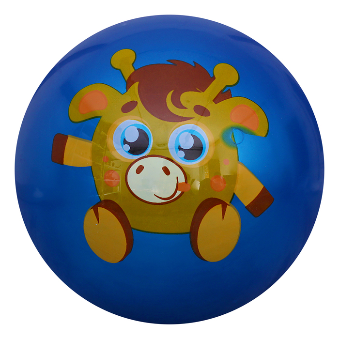 Мяч детский "Жирафик" 25 см, 70 гр  МИКС