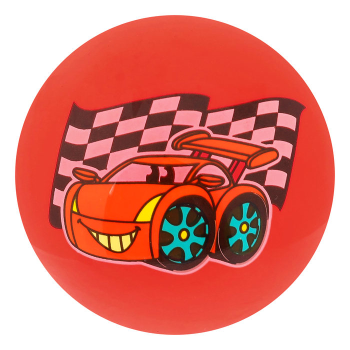 Мяч детский "Машинка" 25 см, 70 гр МИКС
