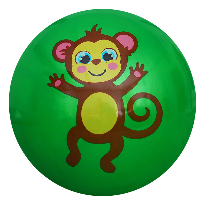 Мяч детский "Обезьянка" 25 см, 70 гр   МИКС