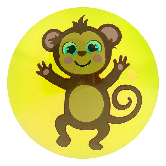 Мяч детский "Обезьянка" 25 см, 70 гр МИКС