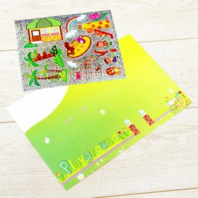 

Аппликация наклейками «Спорт» 2 листа основы, 2 листа наклеек