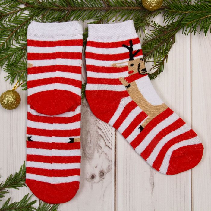 Носки детские "Олень" 14-16 см, 3-4 г., 80% хл.,17% п/э, 3% эл.