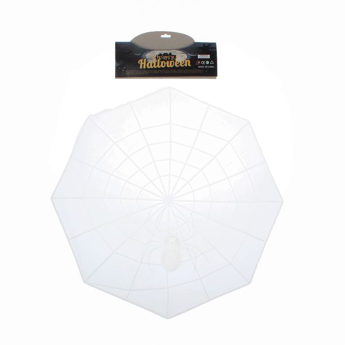 Прикол "Паутина" с пауком светоотражающая