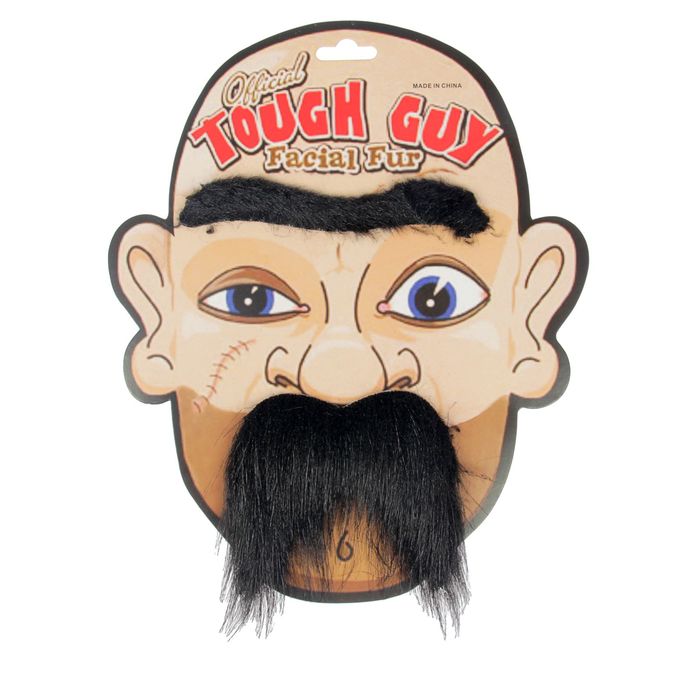 Карнавальные усы "Разбойник" с бровями