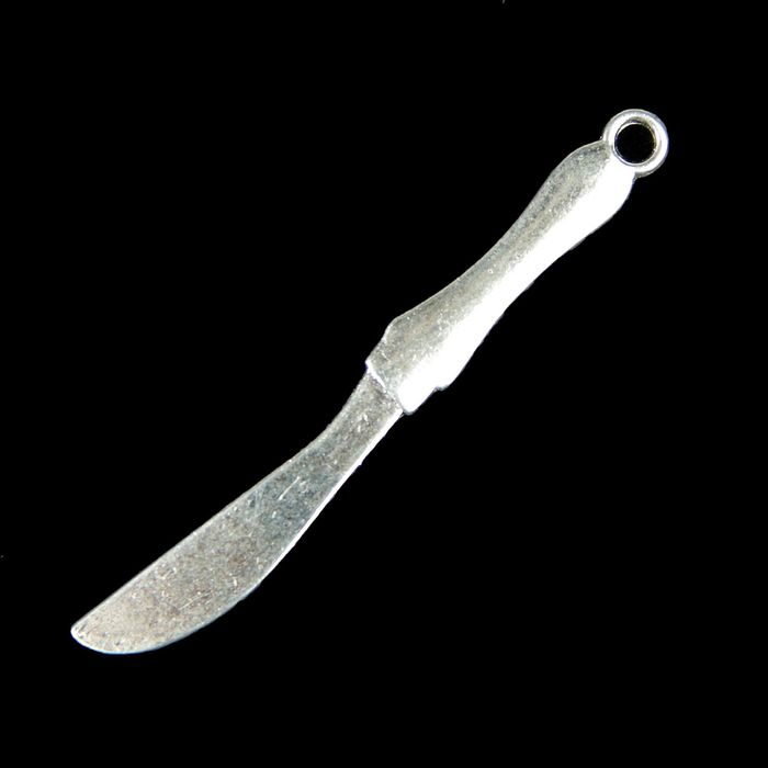 Сувенир кошельковый металл "Нож с петелькой" (А8037) 5,2х0,7 см