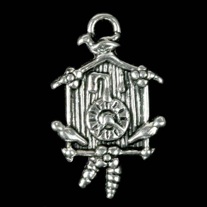 Декор металл для творчества "Часы с кукушкой" (А17952) 2,6х1,6 см