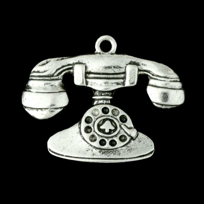 Декор металл для творчества "Телефон" (22550) 2,8х2 см