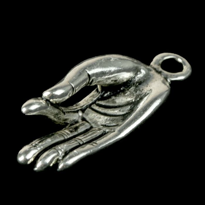 Декор металл для творчества "Рука. Мир" (В71074) 3,4х1,4 см