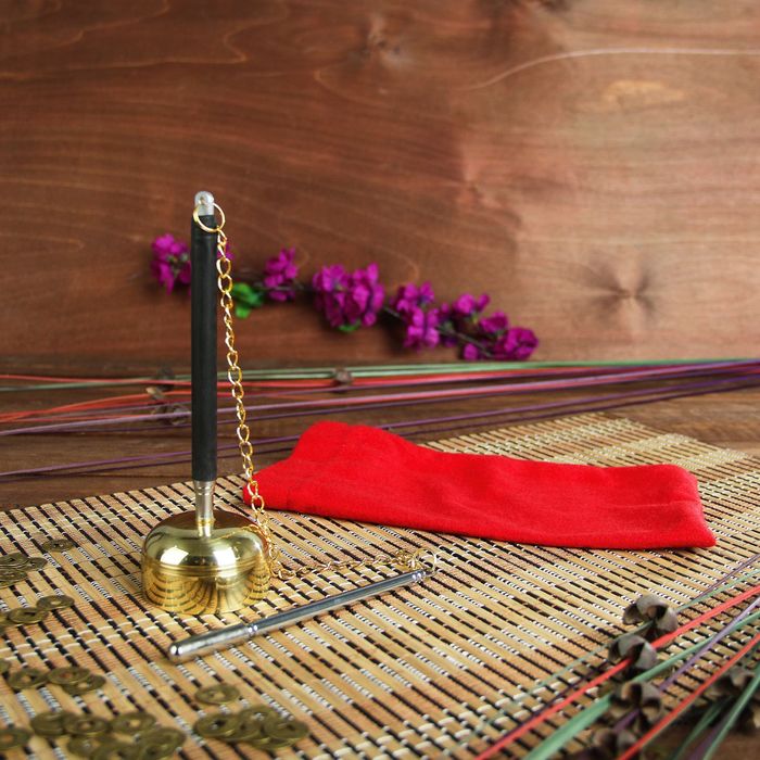 Сувенир металл "Колокол" с молоточком на цепочке 15,5х5х5 см