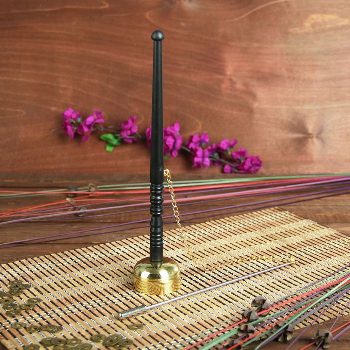 Сувенир металл "Колокол" с молоточком на цепочке 26,5х5х5 см