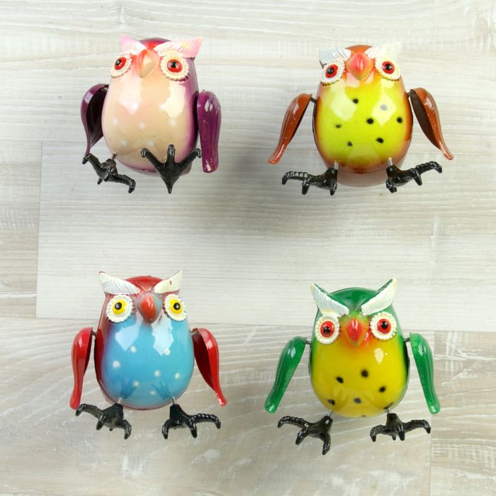 Магнит пластик пружинка "Филин" МИКС 7х6х10 см