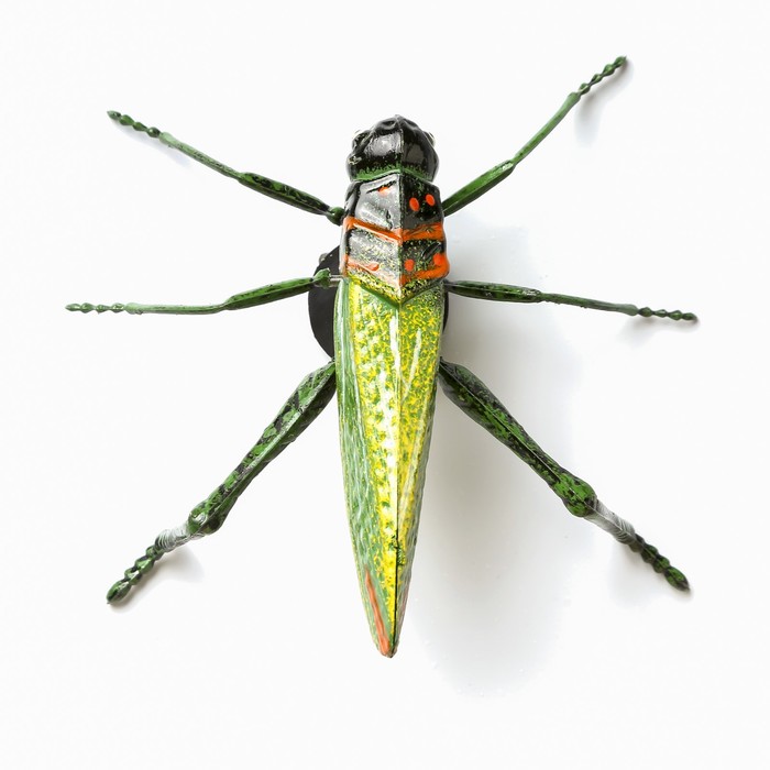 Магнит пластик пружинка "Саранча" МИКС 2,5х11х10 см