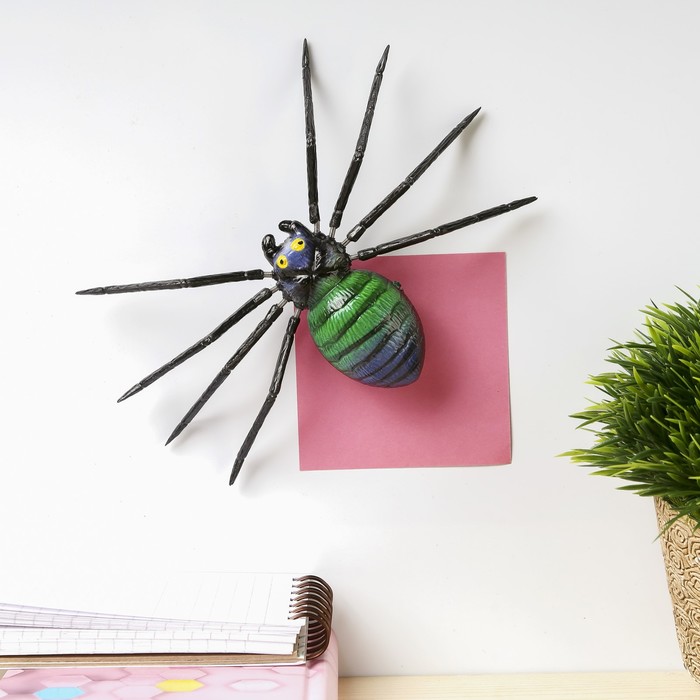 Магнит пластик пружинка "Паук" МИКС 3х18х13,5 см