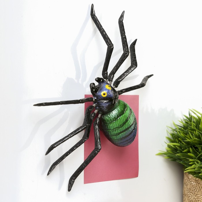 Магнит пластик пружинка "Паук" МИКС 3х18х13,5 см