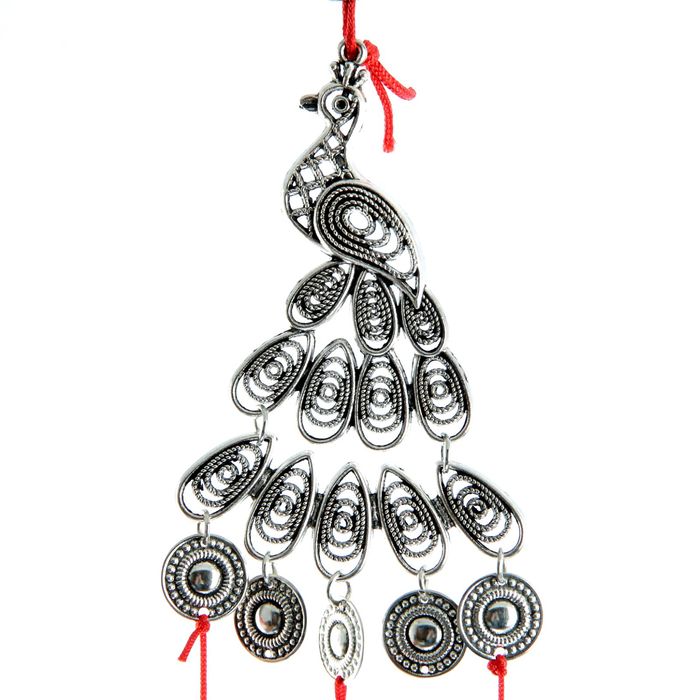 Музыка ветра "Павлин" 5 колокольчиков 50 см