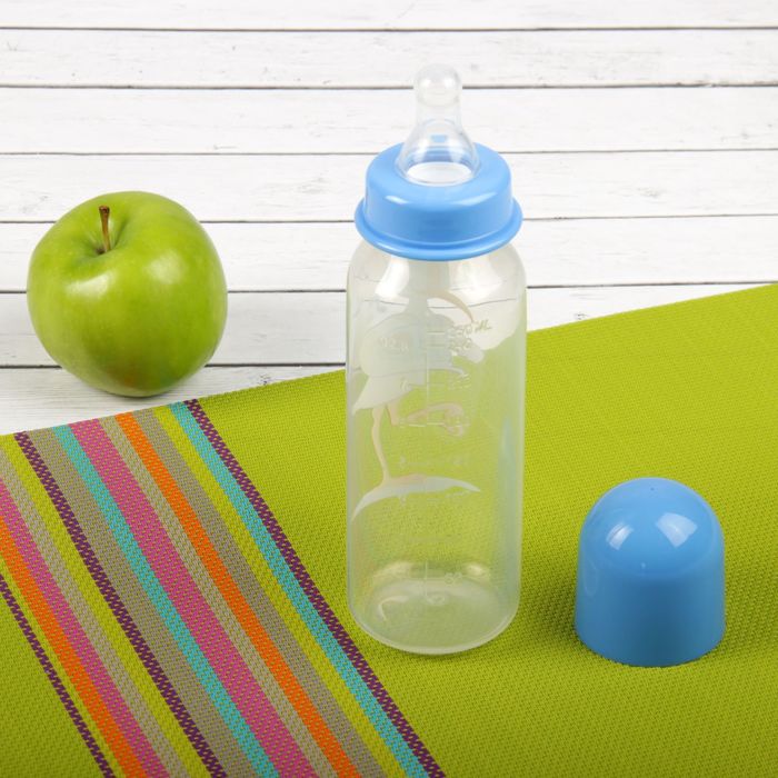 Бутылочка для кормления «Аисты», классическая, 250 мл, цвета МИКС