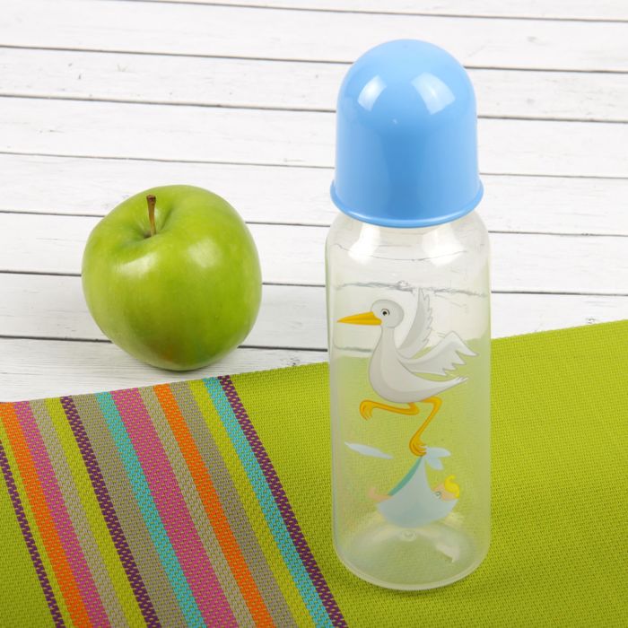 Бутылочка для кормления «Аисты», классическая, 250 мл, цвета МИКС