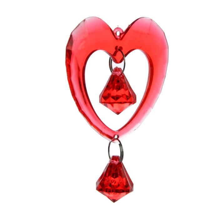 Музыка ветра пластик "Сердца" 14 трубочек 75х12,5 см