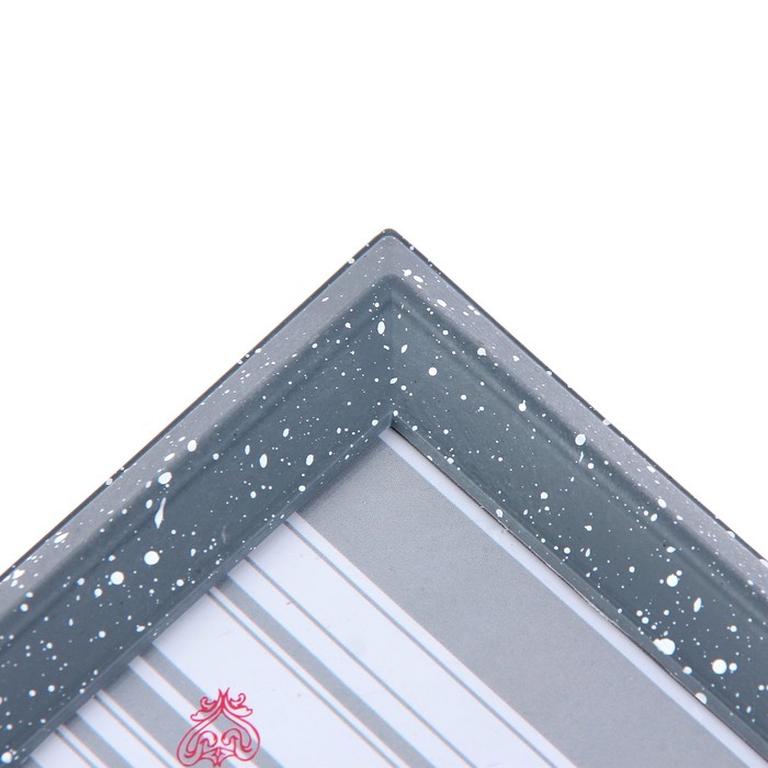 Фоторамка пластик на 9 фото 10х15 см "Серебряный век" серый мрамор 51х51 см