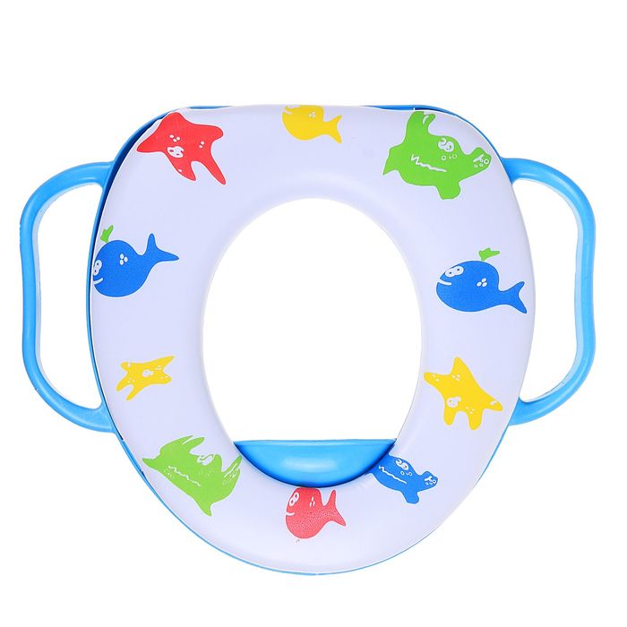 Сиденье для унитаза детское с ручками "Веселые рыбки"