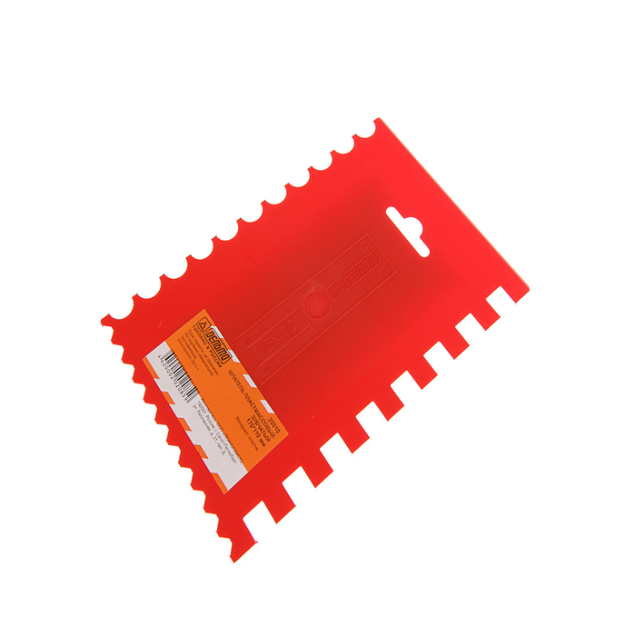 Шпатель для клея "Дельта", 170х110 мм, зубчатый, пластик