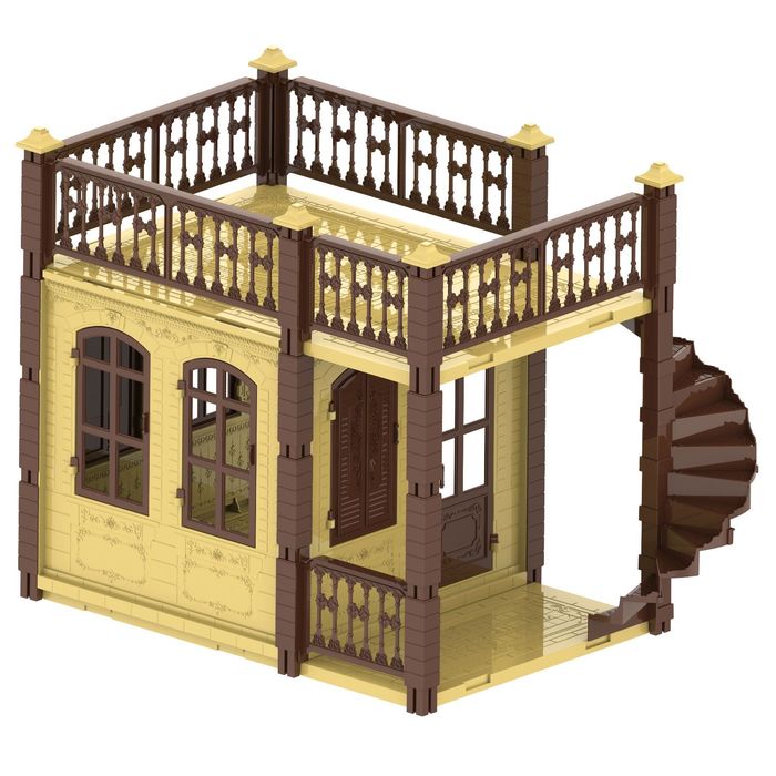 Домик для кукол "Замок Принцессы" (1 этаж) (бежевый)