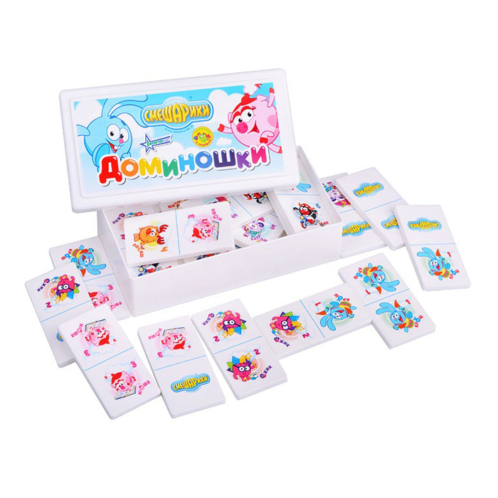 Домино большое "Смешарики", 28 деталей