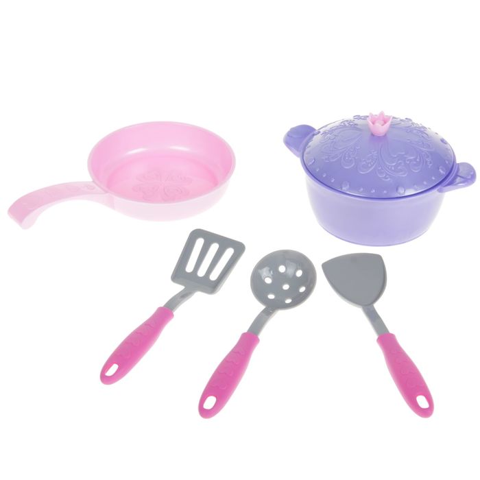 Набор посуды "Кухонный сервиз, волшебная хозяюшка", 6 предметов, МИКС