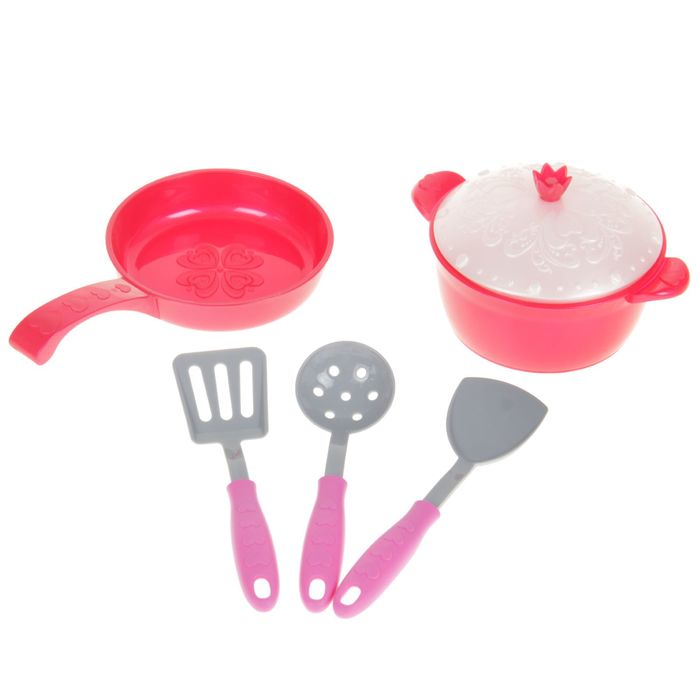 Набор посуды "Кухонный сервиз, волшебная хозяюшка", 6 предметов, МИКС