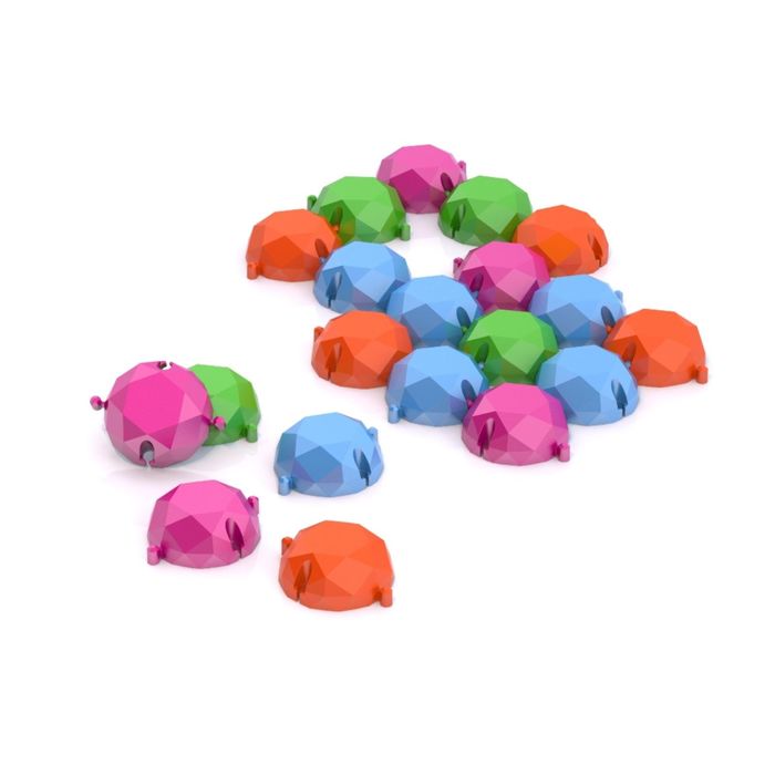 Напольная мозаика «Бриллиант», 20 элементов