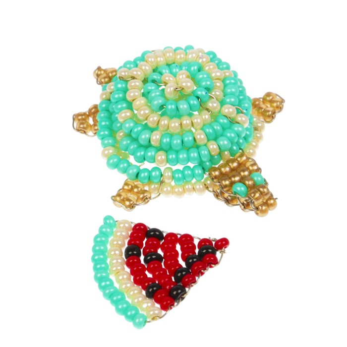 Игрушка из бисера "Черепаха и арбуз"