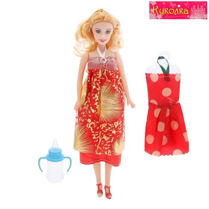 Кукла модель "Мира" беременная, с аксессуарами, МИКС