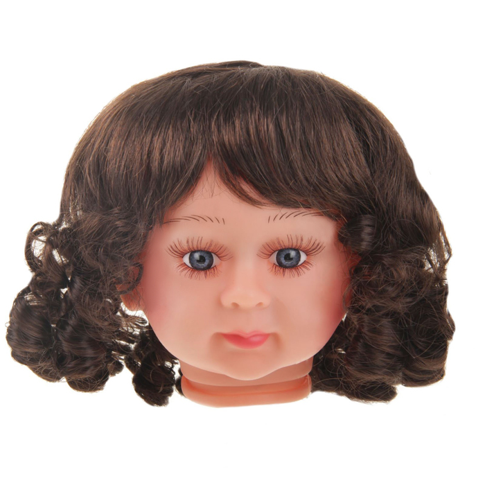 Волосы для кукол "Кудряшки с челкой" размер большой , цвет Р4