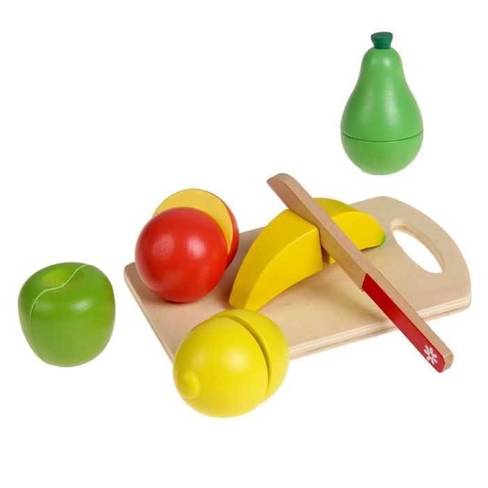 Набор "Учусь готовить", фруктовый салат, на доске, нож в комплекте