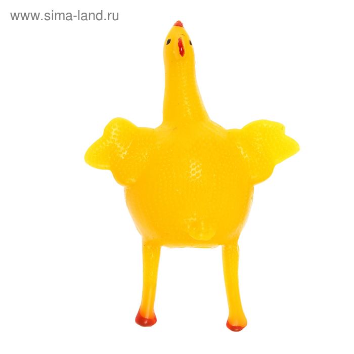 Мялка «Курица», с водой, с яйцом, цвет жёлтый