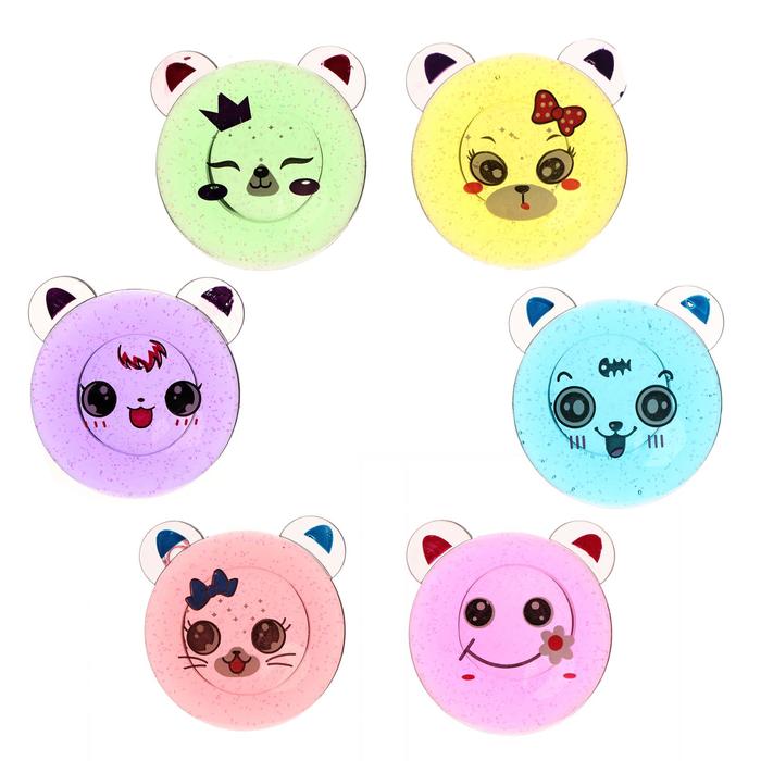 Лизун "Зверюшки" твёрдый, цвета МИКС