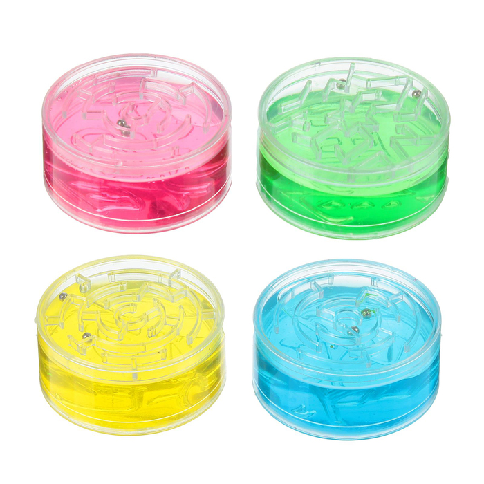 Лизун твёрдый с головоломкой, цвета МИКС