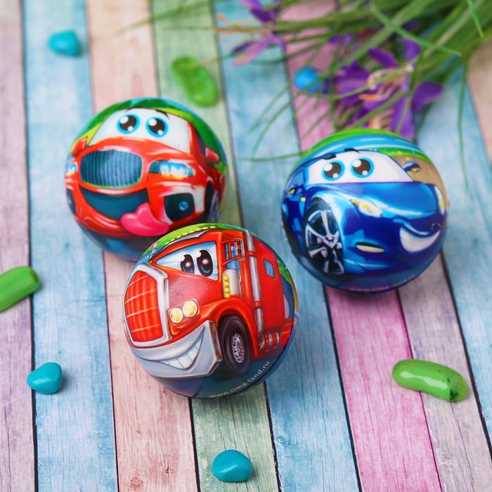 Мягкий мяч "Полный вперёд!", 6,3 см, виды МИКС