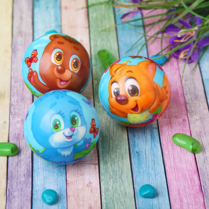 Мягкий мяч "Лесные друзья", 6,3 см, виды МИКС