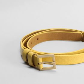 

Ремень, пряжка матовое золото, ширина - 1,8 см, цвет жёлтый