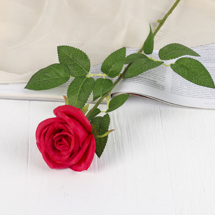 Цветок искусственный LIVE "Роза красная"