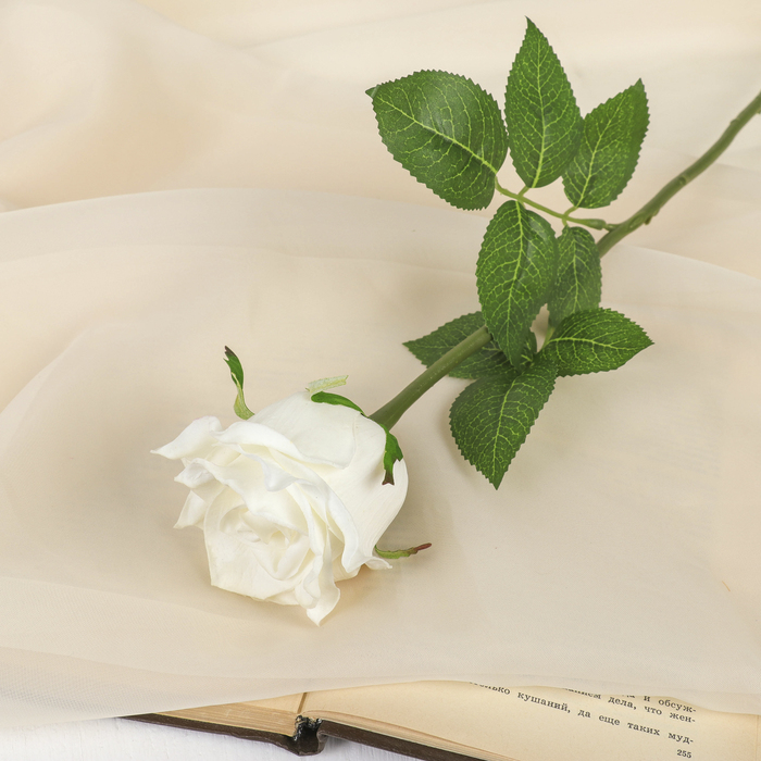Цветок искусственный LIVE "Роза белая"